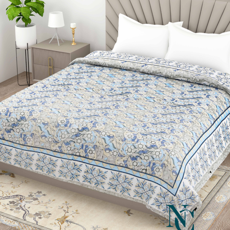 Elegant Blue & White Floral Printed Cotton Dohar-https://i-media.vyaparify.com/vcards/products/300494/product_1753600701_6885d2bd05d36.jpeg Image