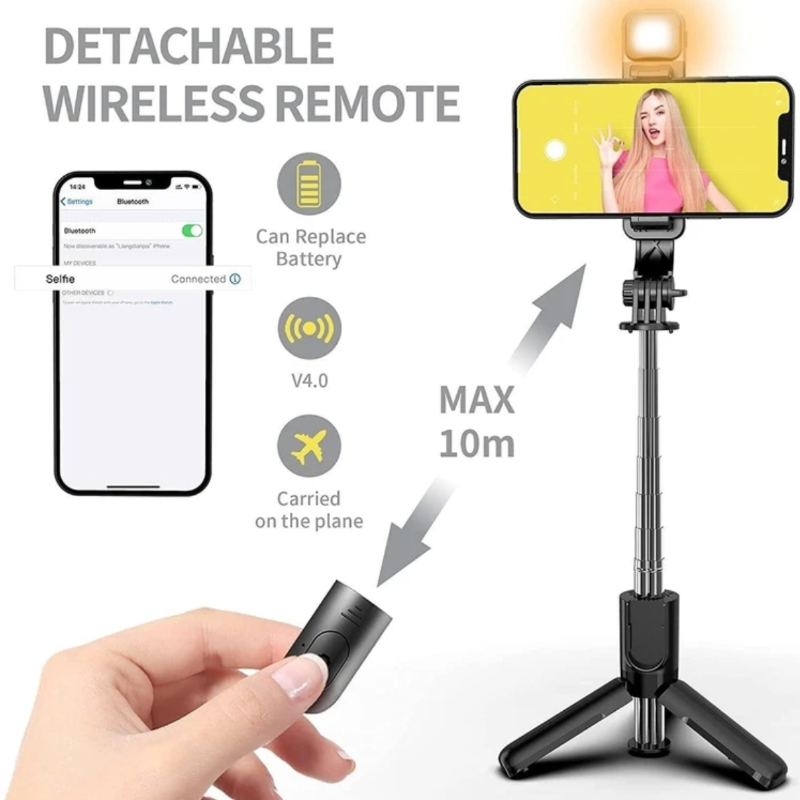 Tango Bluetooth selfie stick with LED light-https://i-media.vyaparify.com/vcards/products/300844/product_1754108857_688d93b93438d.jpeg Image