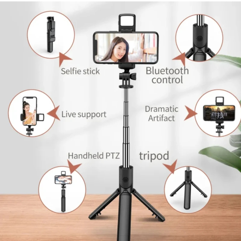 Tango Bluetooth selfie stick with LED light-https://i-media.vyaparify.com/vcards/products/300846/product_1754108857_688d93b9a4774.jpeg Image