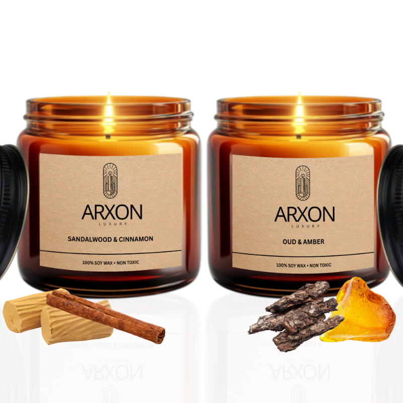 Scented Candle | Sandalwood & Cinnamon + Oud & Amber By Arxon Luxury-https://i-media.vyaparify.com/vcards/products/301326/product_1754629839_689586cfcb00b.png Image