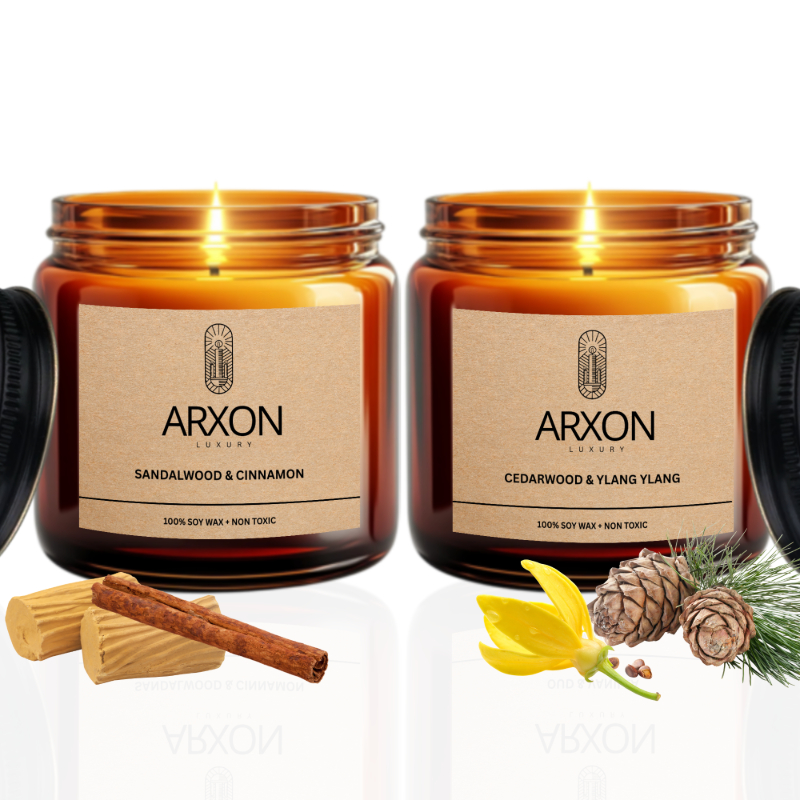 Scented Candle | Sandalwood & Cinnamon + Cedarwood & Ylang Ylang By Arxon Luxury-https://i-media.vyaparify.com/vcards/products/301331/product_1754629936_689587305d1fe.png Image