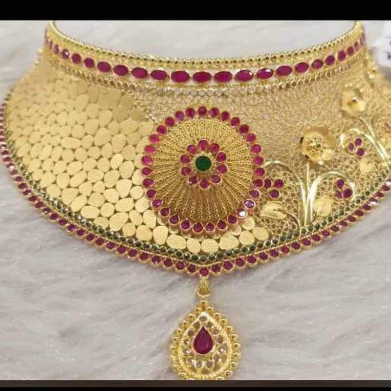 Gold Choker Necklace with Ruby Stones – 40g-https://i-media.vyaparify.com/vcards/products/301841/product_1755356240_68a09c5067a44.jpeg Image