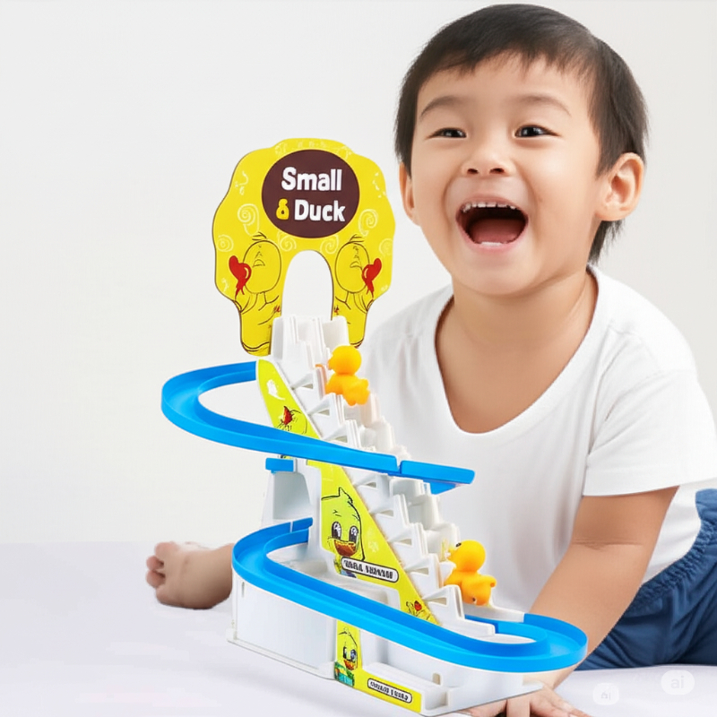 "Interactive Duck Toy with Track, Lights, and Music – Fun and Engaging Playset!"-https://i-media.vyaparify.com/vcards/products/302132/product_1755793302_68a7479637860.jpeg Image