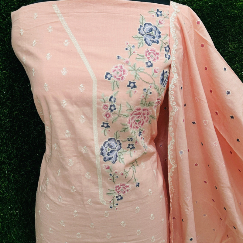 Pure cotton suit with cross stich work-https://i-media.vyaparify.com/vcards/products/302209/product_1756089089_68abcb0186fca.jpeg Image