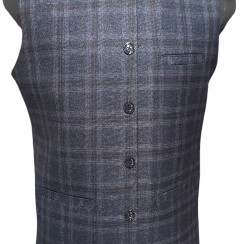 Check Wascoat | Premium Quality | Stylish Waistcoat for Men | Sizes 34-42 | Formal & Ethnic Wear-https://i-media.vyaparify.com/vcards/products/302240/product_1756120327_68ac450792bbd.jpeg Image