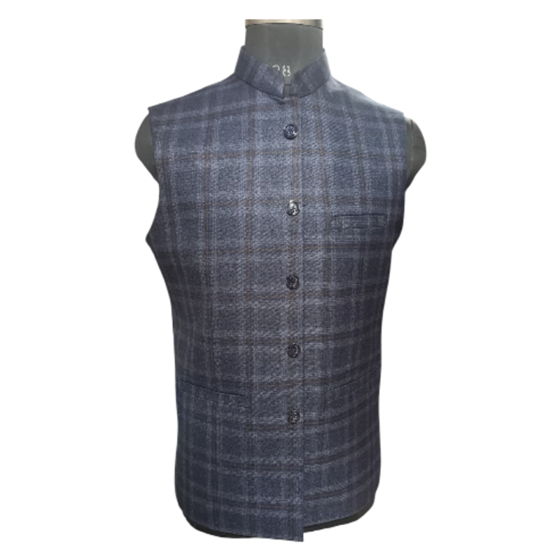 Check Wascoat | Premium Quality | Stylish Waistcoat for Men | Sizes 34-42 | Formal & Ethnic Wear-https://i-media.vyaparify.com/vcards/products/302242/product_1756120327_68ac4507ec5e6.jpeg Image