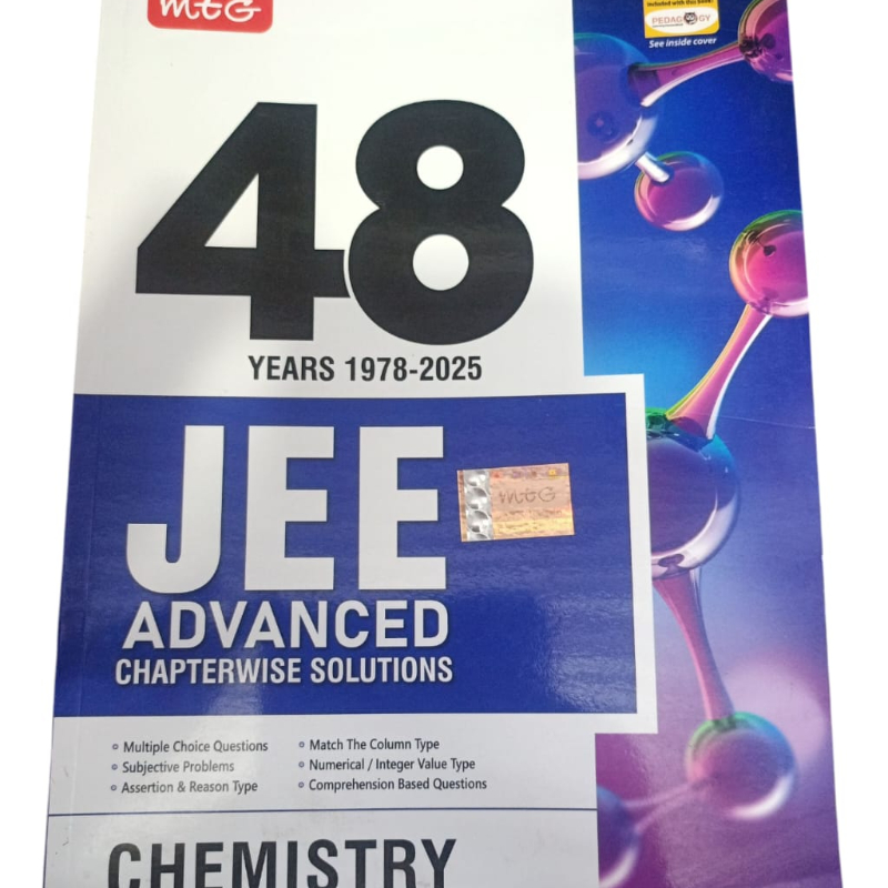 MTG  48 YEARS 1978-2025 JEE mtG 48 YEARS 1978-2025  JEE-  ADVANCED CHAPTERWISE SOLUTIONS  Multiple Choice Questions  Subjective Problems  Assertion & Reason Type  Match The Column Type  Numerical/Integer Value Type  Comprehension Based Questions  CHEMISTR-https://i-media.vyaparify.com/vcards/products/302295/product_1756256497_68ae58f168f5c.jpeg Image