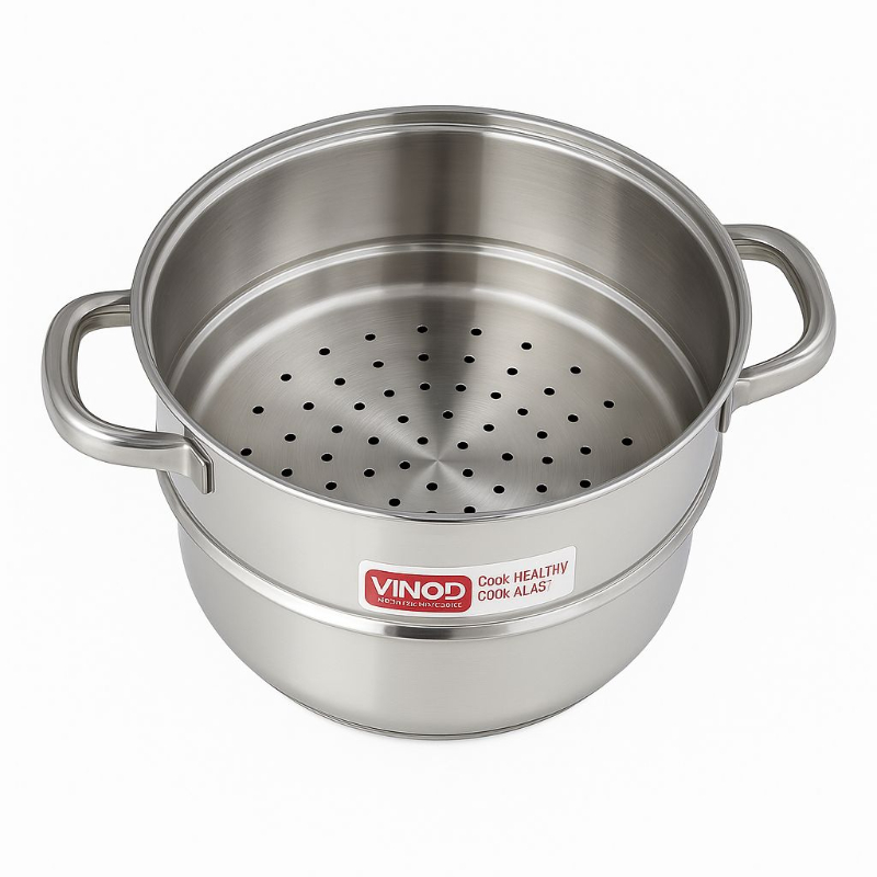 Vinod Stainless Steel Steamer Pot with Glass Lid-https://i-media.vyaparify.com/vcards/products/302547/product_1756729062_68b58ee60dbae.jpeg Image