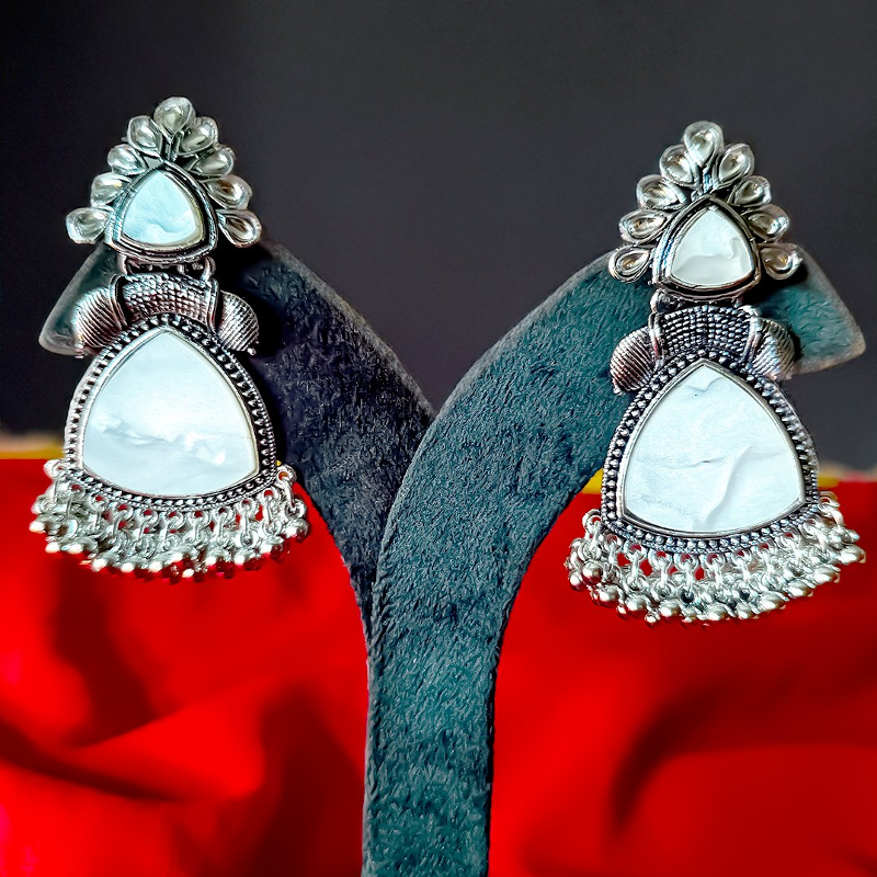 OXIDISED JHUMKI WITH WHITE STONE-https://i-media.vyaparify.com/vcards/products/303012/product_1757668354_68c3e402d8a0a.jpeg Image