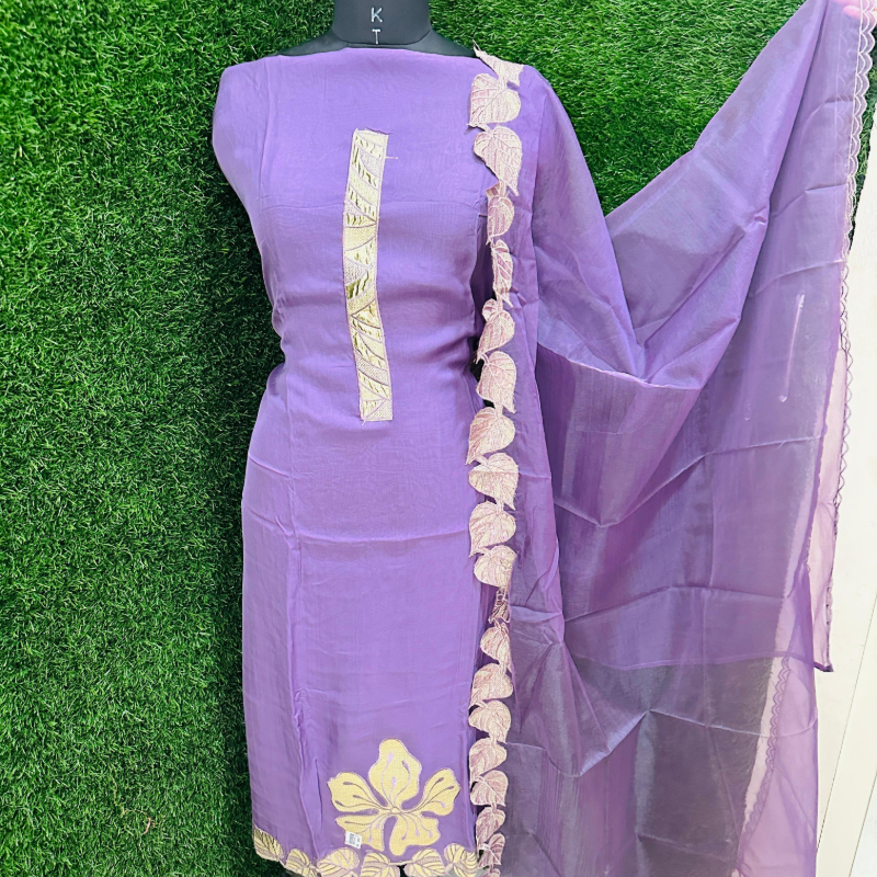 Pure organza leaf patch work designer suits only-https://i-media.vyaparify.com/vcards/products/303064/product_1757677655_68c40857d9137.jpeg Image