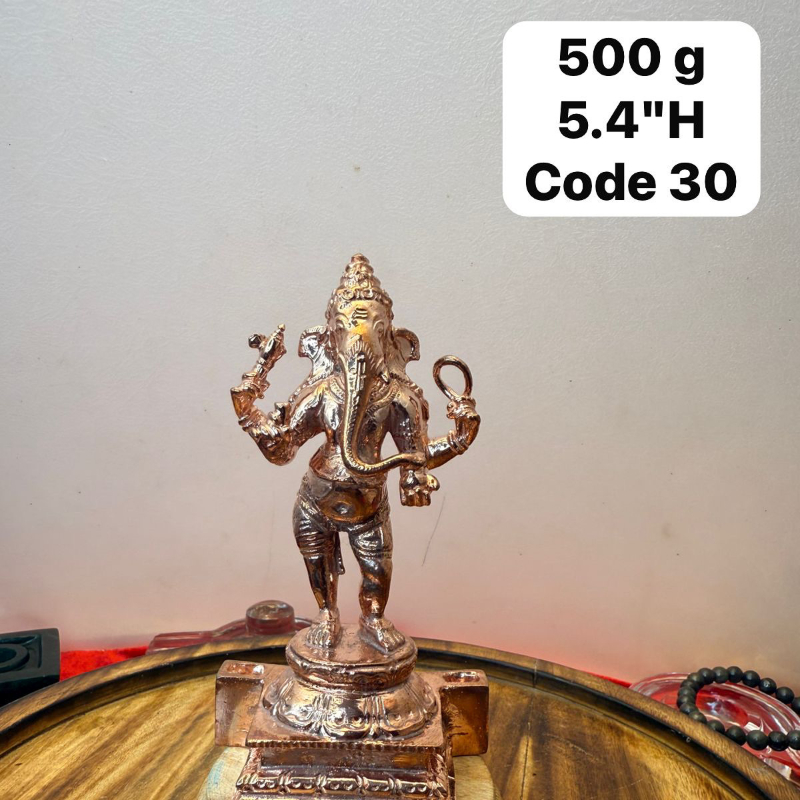 Chola style standing ganesha idol - made of copper-https://i-media.vyaparify.com/vcards/products/303162/product_1758004655_68c905af3bf1a.jpeg Image
