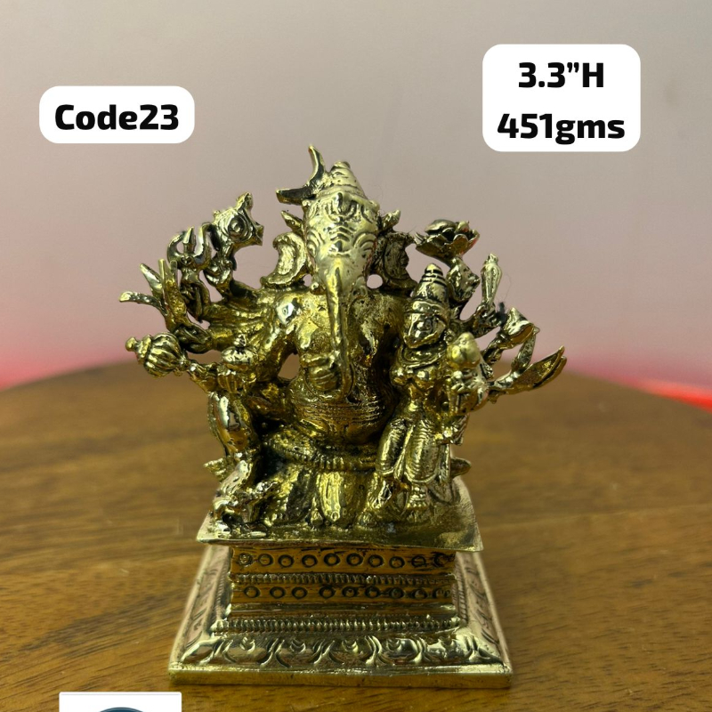 Mahaganapati / Shaktiganesha - made of panchaloha-https://i-media.vyaparify.com/vcards/products/303171/product_1758005784_68c90a1863be6.jpeg Image