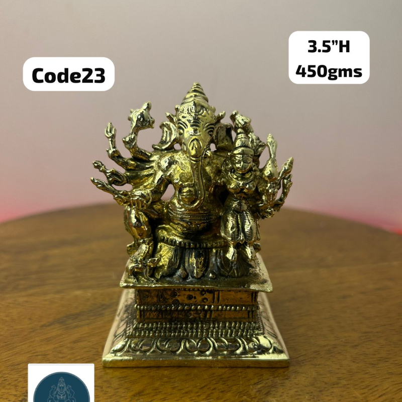 mahaganapati / Shaktiganesha - made of panchaloha-https://i-media.vyaparify.com/vcards/products/303172/product_1758005915_68c90a9bcc3ee.jpeg Image
