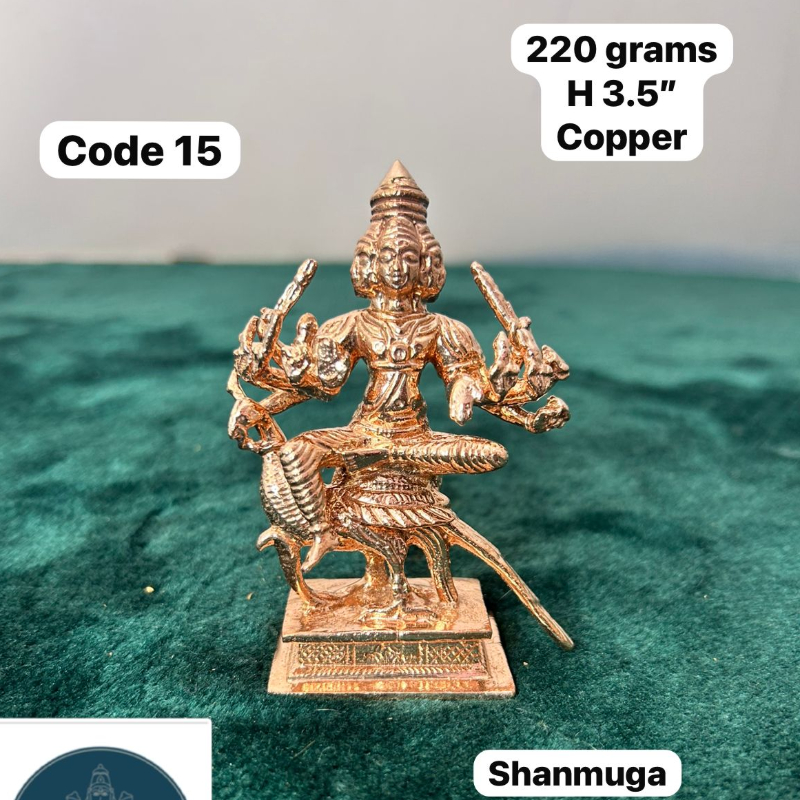 Arumuga / shanmuga / subramanya swamy - made of copper-https://i-media.vyaparify.com/vcards/products/303227/product_1758016677_68c934a50aa97.jpeg Image