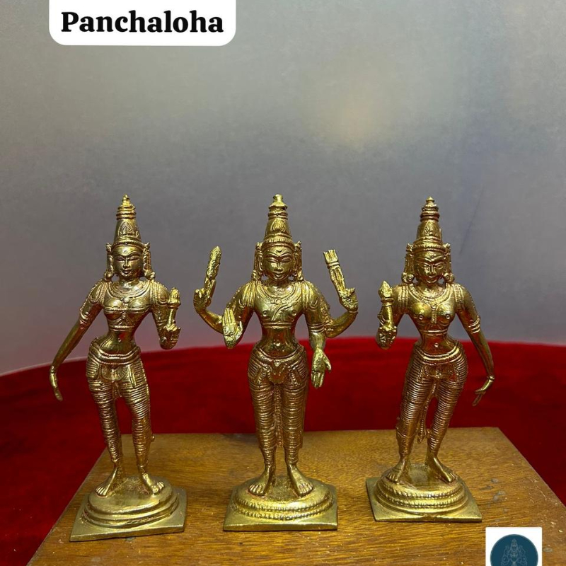 Subramanya swamy with valli devasena - made of panchaloha-https://i-media.vyaparify.com/vcards/products/303262/product_1758020047_68c941cf3e5f0.jpeg Image