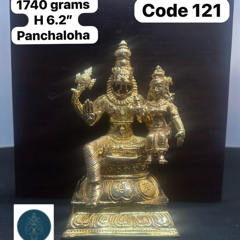 Lakshminarasimha swamy - Made of Panchaloha-https://i-media.vyaparify.com/vcards/products/303491/product_1758096216_68ca6b5812ff5.jpeg Image
