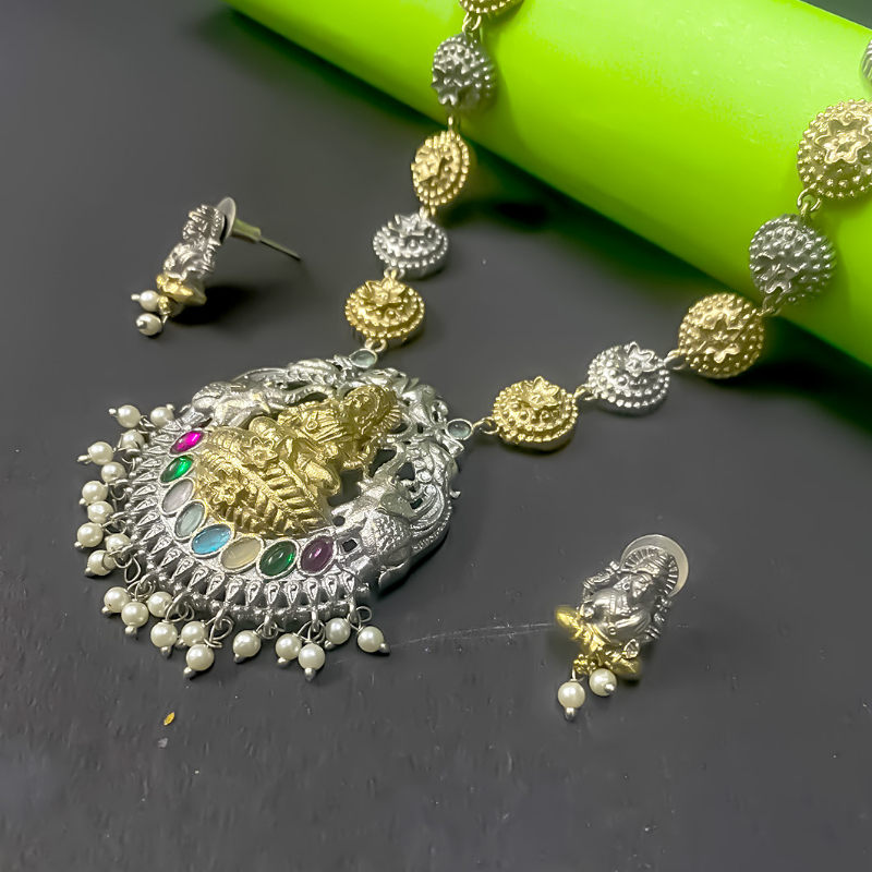 OXIDISED JEWELLERY SET WITH MATA JI DESIGN-https://i-media.vyaparify.com/vcards/products/303503/product_1758099411_68ca77d3832ab.jpeg Image