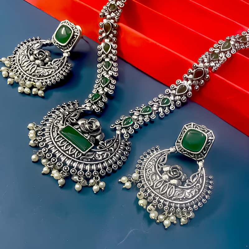 OXIDISED JEWELLERY SET-https://i-media.vyaparify.com/vcards/products/303515/product_1758100395_68ca7bab4b1f2.jpeg Image