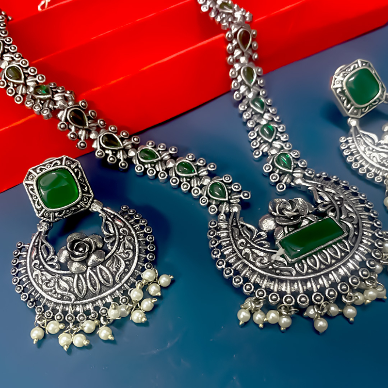 OXIDISED JEWELLERY SET-https://i-media.vyaparify.com/vcards/products/303516/product_1758100395_68ca7bab9800f.jpeg Image