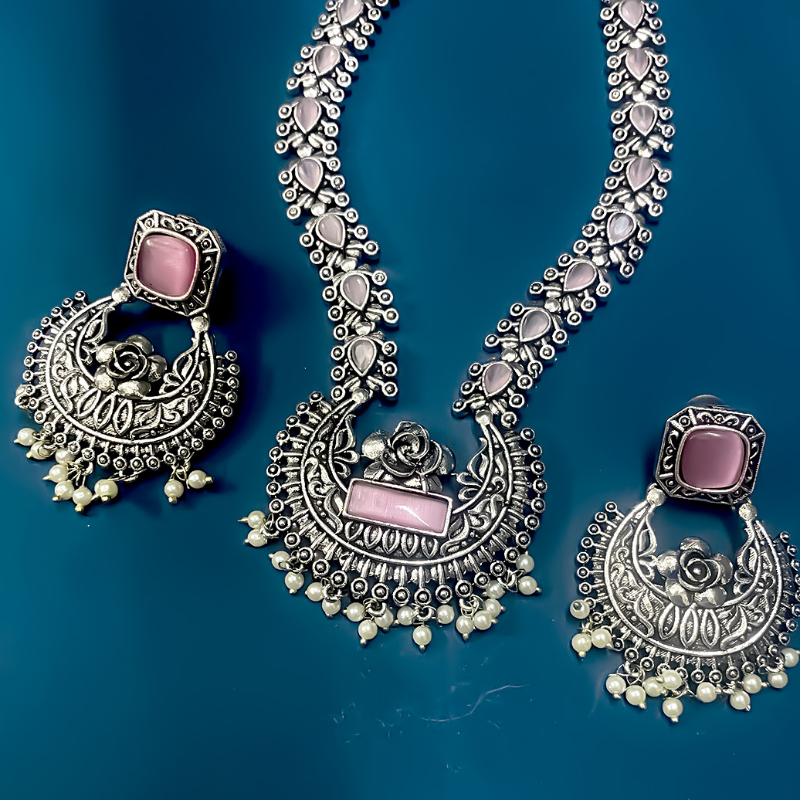 OXIDISED JEWELLERY SET-https://i-media.vyaparify.com/vcards/products/303517/product_1758100692_68ca7cd42cfff.jpeg Image