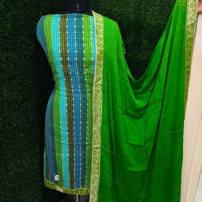 Pure organza jaipuri bandhej wuit with work with designer dupatta-https://i-media.vyaparify.com/vcards/products/303728/product_1758193042_68cbe59210a5b.jpeg Image