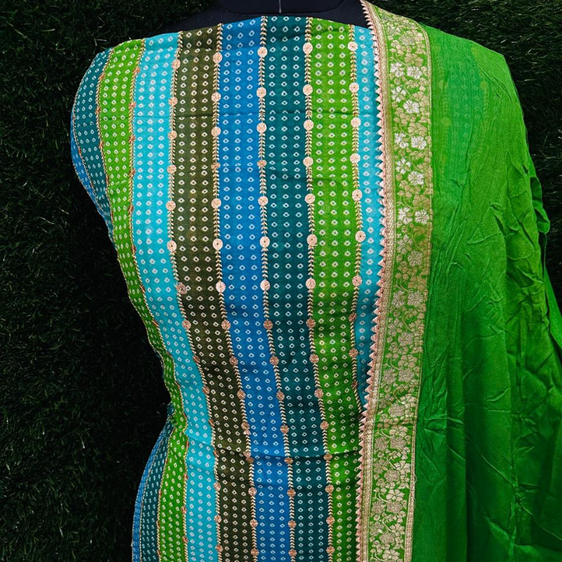 Pure organza jaipuri bandhej wuit with work with designer dupatta-https://i-media.vyaparify.com/vcards/products/303729/product_1758193042_68cbe592639db.jpeg Image