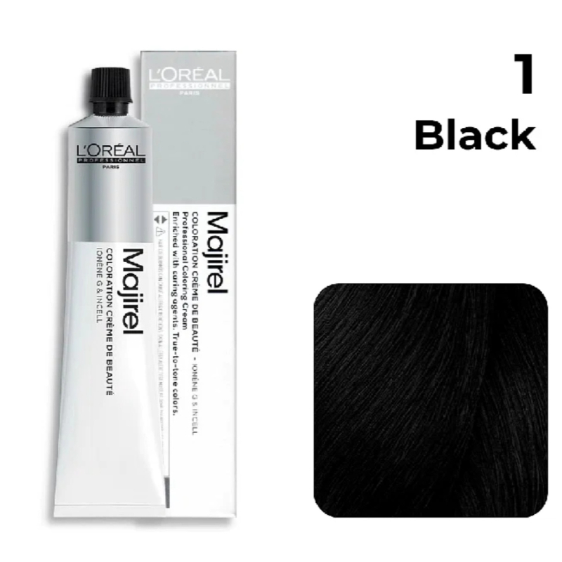 L'Oreal Majirel Color 1 Black Hair Color Solution