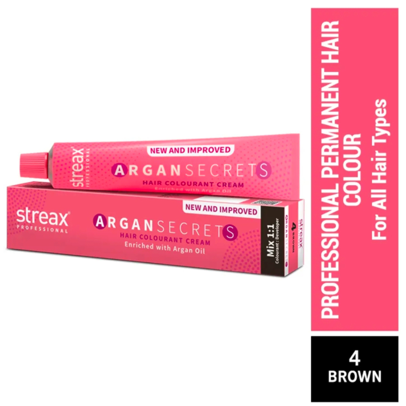Streax Professional Hair Cream Color 4 Brown Dye