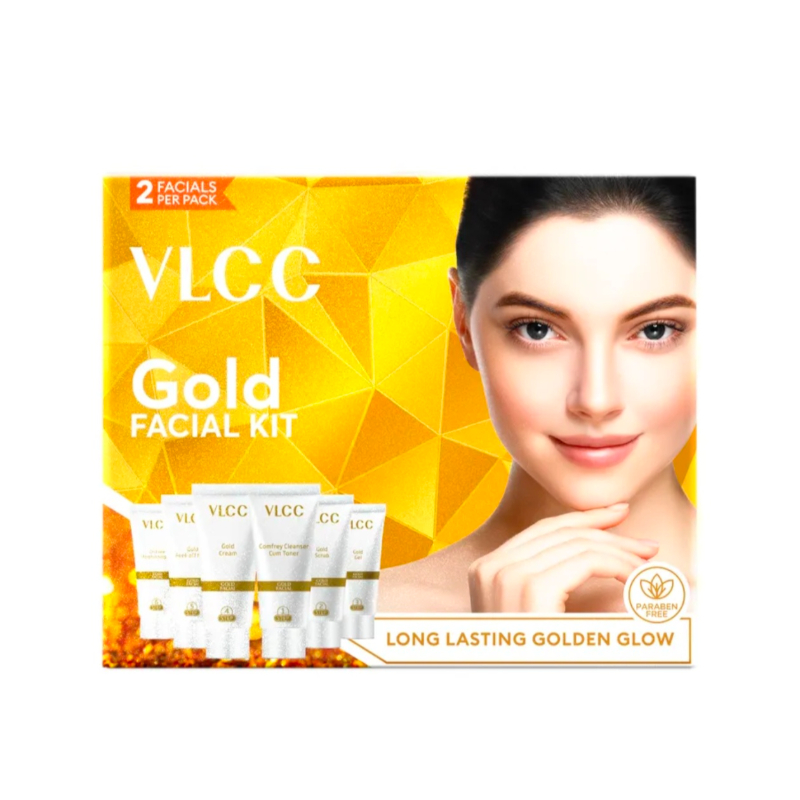 VLCC Gold Facial Kit for Bright & Glowing Skin