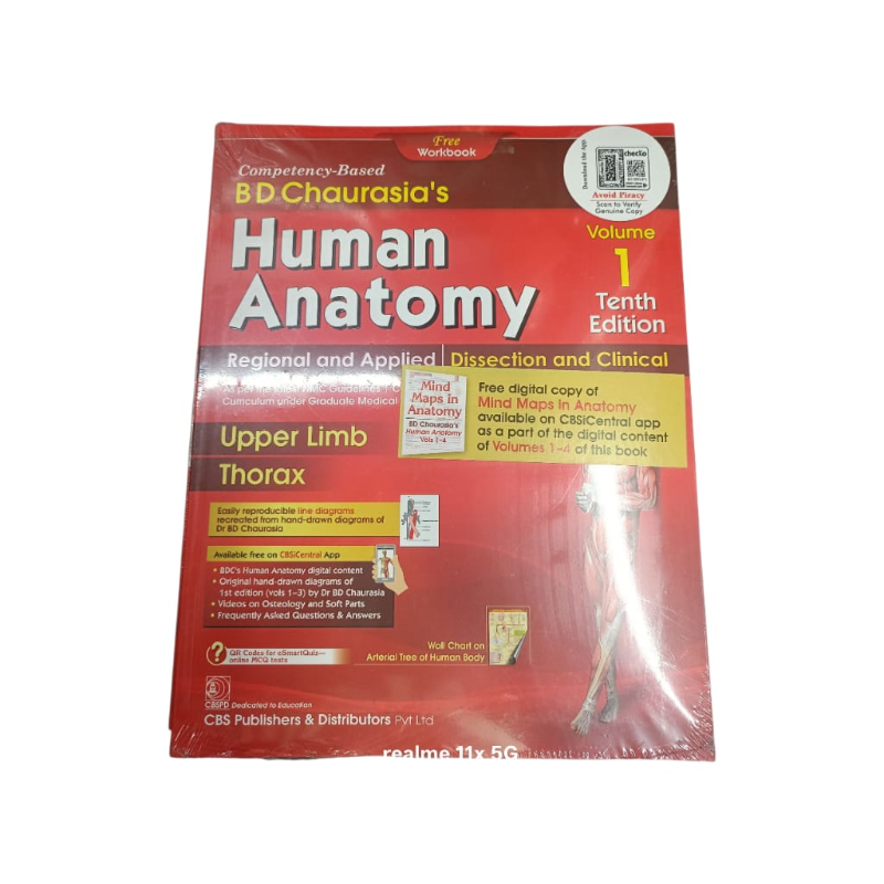 BD Chaurasia’s Human Anatomy, 10 edtion , Volumes 1– 4 with free Workbooks and BDC’s Human Anatomy-https://i-media.vyaparify.com/vcards/products/305052/product_1761435198_68fd5e3e764c2.jpeg Image