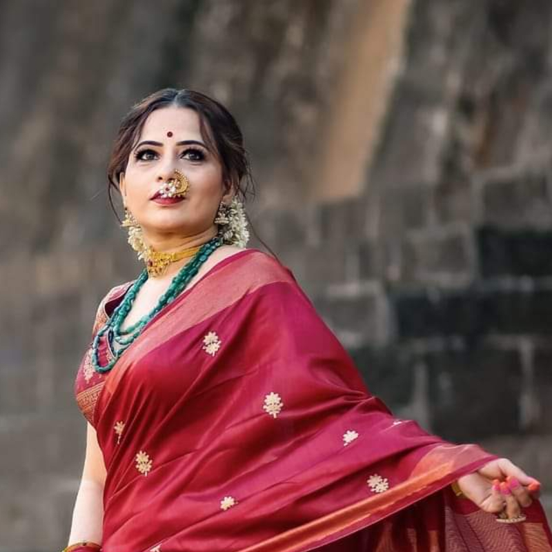 100% Pure Tussar Moonga Silk Sarees With Beautiful Hand Embroidery works Party Wear-https://i-media.vyaparify.com/vcards/products/305452/product_1763193858_6918340299029.jpeg Image