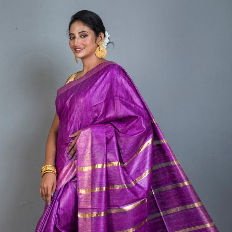 100% Pure Tussar Ghicha Silk Sarees Party Wear-https://i-media.vyaparify.com/vcards/products/305465/product_1763195368_691839e857c33.jpeg Image