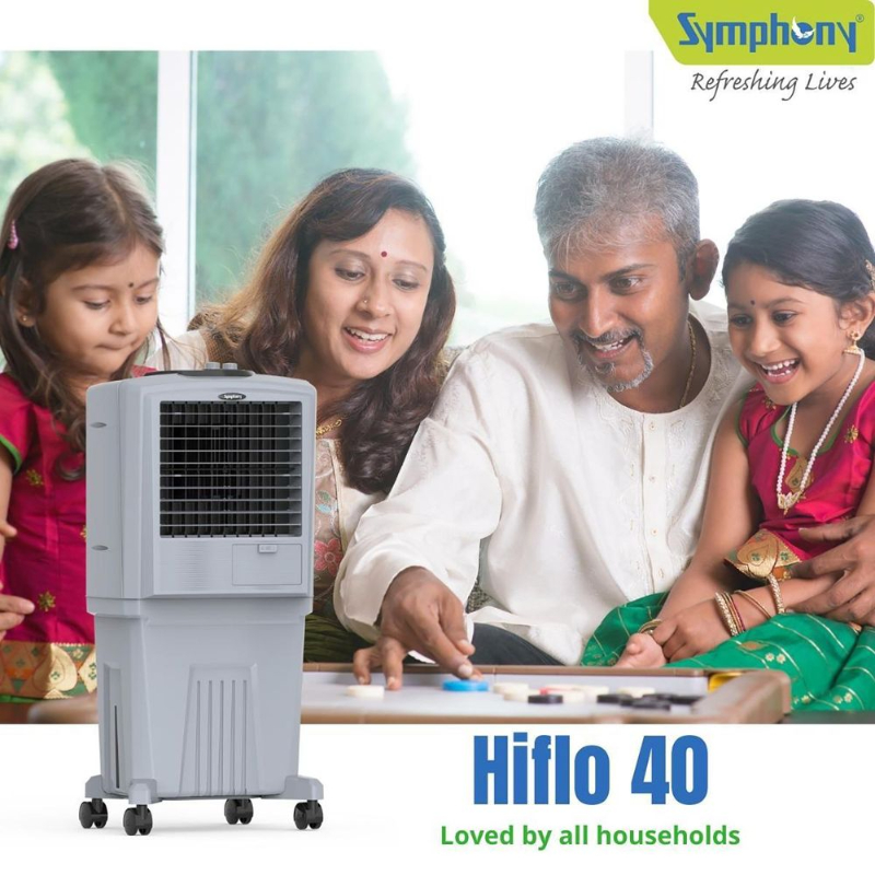 Symphony HiFLO 40 Litres Room Air Cooler with i-Pure Technology (Cool Flow Dispenser, Light Grey-https://i-media.vyaparify.com/vcards/products/305836/product_1764216317_6927cdfdc32b1.jpeg Image