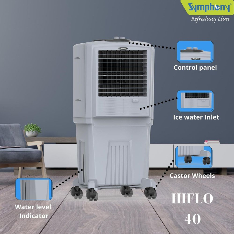 Symphony HiFLO 40 Litres Room Air Cooler with i-Pure Technology (Cool Flow Dispenser, Light Grey-https://i-media.vyaparify.com/vcards/products/305837/product_1764216318_6927cdfe047aa.jpeg Image