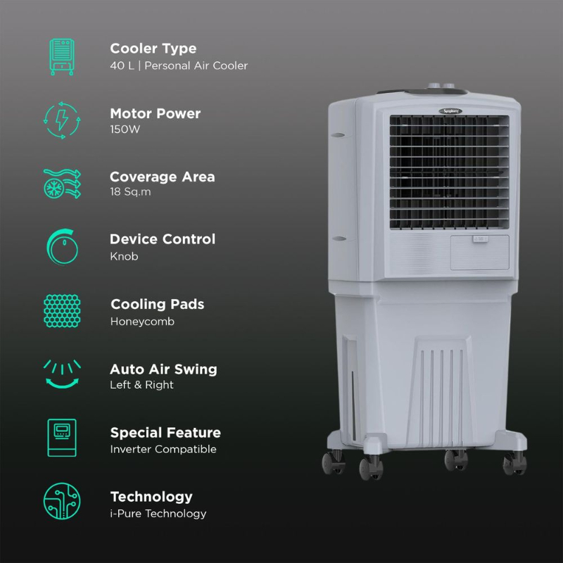 Symphony HiFLO 40 Litres Room Air Cooler with i-Pure Technology (Cool Flow Dispenser, Light Grey-https://i-media.vyaparify.com/vcards/products/305838/product_1764216318_6927cdfe3ba86.jpeg Image