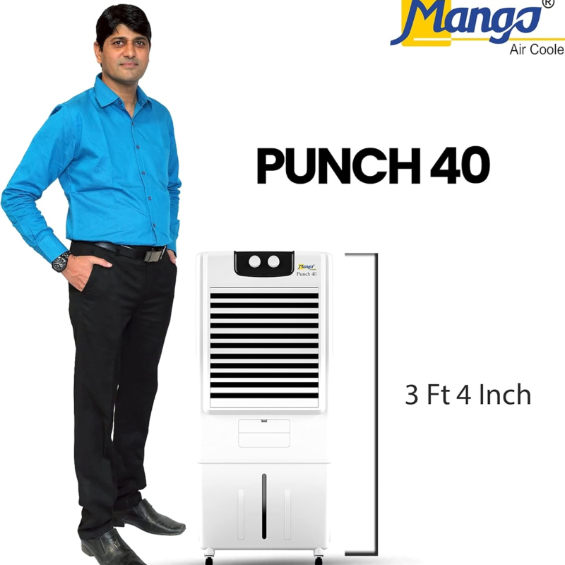 Mango PUNCH - 40L Desert Air Cooler I 35 feet Air Throw I 4D Swinging Louvers I H2C Honeycomb Pad I Works on Inverter I Ice Chamber-https://i-media.vyaparify.com/vcards/products/305842/product_1764216640_6927cf40abfe3.jpeg Image