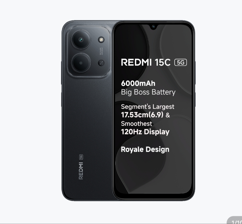  REDMI 15C (4/128 GB) MIDNIGHT BLACK VIRAJ ENTERPRISES Shop No, Sonai Park Apartments, 2, Pisadevi Rd, Aurangabad, Maharashtra 431001