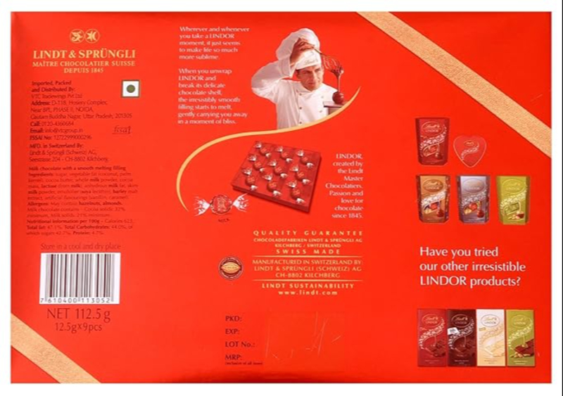 Lindt Lindor Milk 112 gms 9 pcs-https://i-media.vyaparify.com/vcards/products/306710/product_1766661836_694d1ecc5c189.jpeg Image
