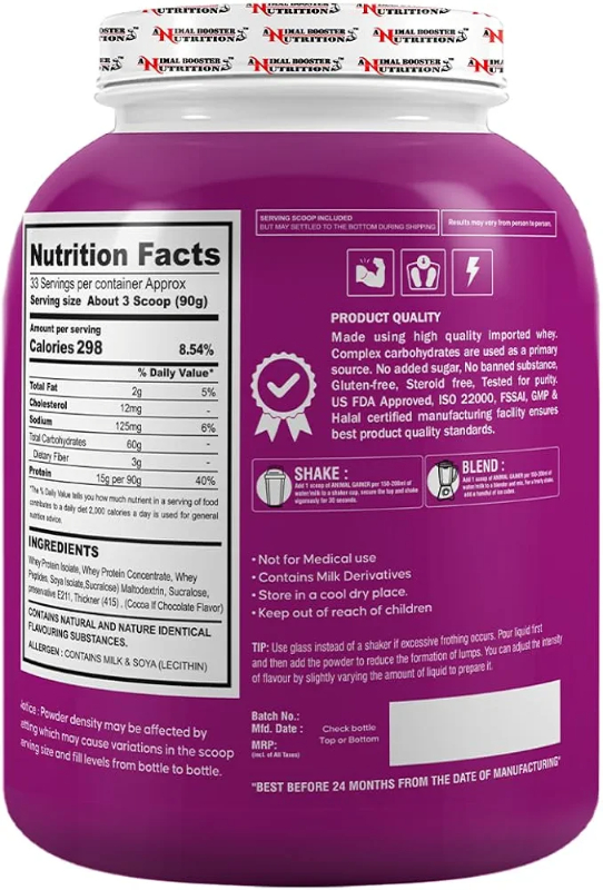 Animal Gainer 1Kg Chocolate-https://i-media.vyaparify.com/vcards/products/306782/product_1766755266_694e8bc27370c.jpeg Image