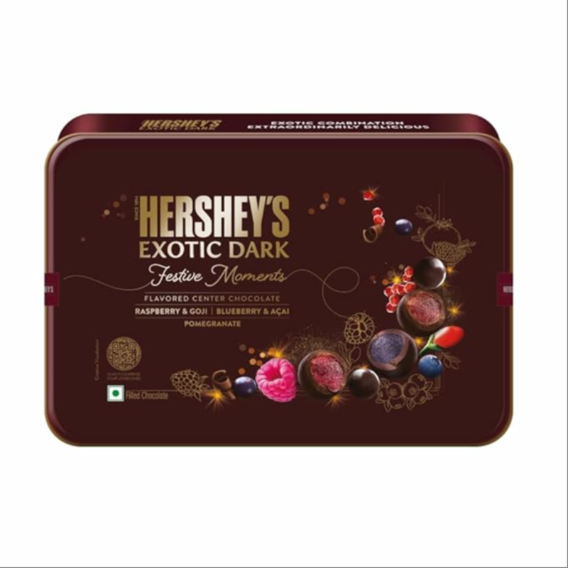 Hershey's Exotic Dark Gift Tin Pack, 192g-https://i-media.vyaparify.com/vcards/products/306798/product_1766832717_694fba4d099e2.jpeg Image