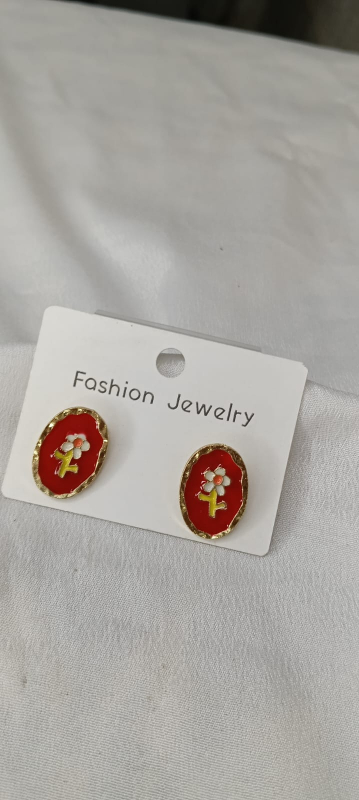 Red Bloom Oval Studs Earrings-https://i-media.vyaparify.com/vcards/products/306855/product_1767341344_69577d2012117.jpeg Image
