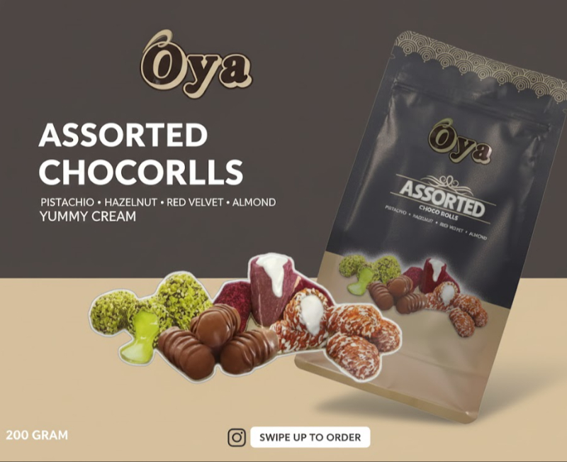 Oya Assorted Choco Roll 200 Gram with Pistachio, Almond, Hazelnut and Red Velvet Yummy Cream-https://i-media.vyaparify.com/vcards/products/306861/product_1767343077_695783e54bfd0.jpeg Image