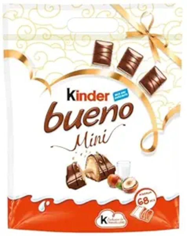 Kinders Bueno Mini, Milk Chocolate with Hazelnut Filling, 68 Pieces 400 Grams-https://i-media.vyaparify.com/vcards/products/307108/product_1767958981_6960e9c56a811.jpeg Image