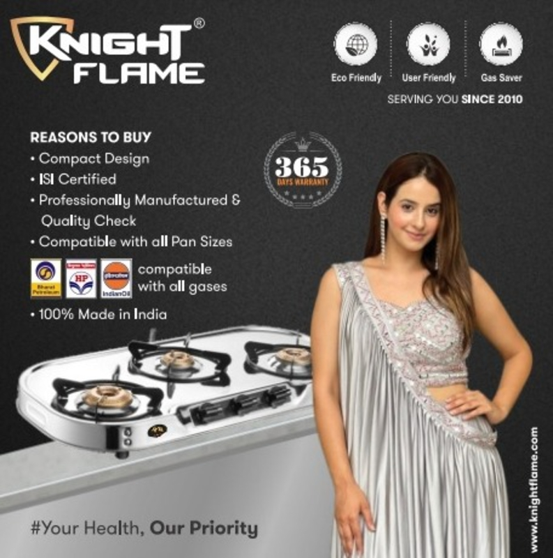Knight flame 3 Burner stainless steel stove-https://i-media.vyaparify.com/vcards/products/307361/product_1768222466_6964ef0234497.jpeg Image