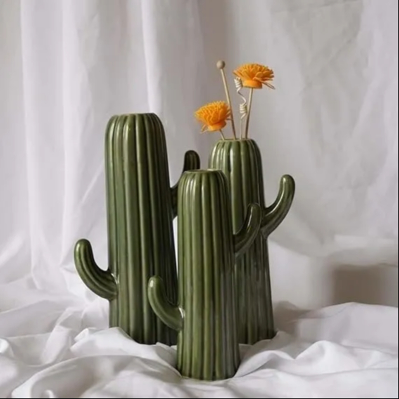 Cactus Vase Set of 3