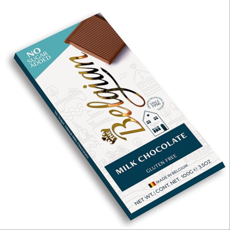 Belgian NSA (No Sugar Added) Bar Milk Chocolate, 100g-https://i-media.vyaparify.com/vcards/products/307660/product_1768559925_696a1535460cf.jpeg Image