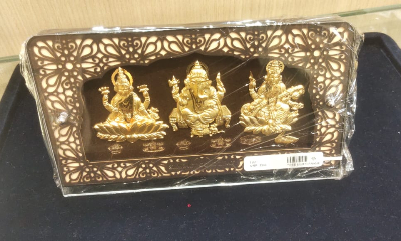 Gold plated murti for office or temple Mohan Creations – Best Jewellery Store Giridih, Jharkhand Mathadih, Jharkhand 815301, India