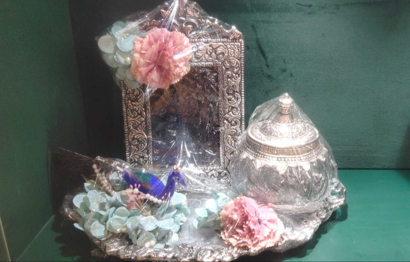 Silver plated mini temple for House Mohan Creations – Best Jewellery Store Giridih, Jharkhand Mathadih, Jharkhand 815301, India