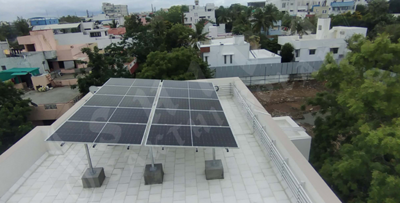 Solar panel setup for Home Ghanak Green Energy Kejad, Sarada  Udaipur Rajasthan