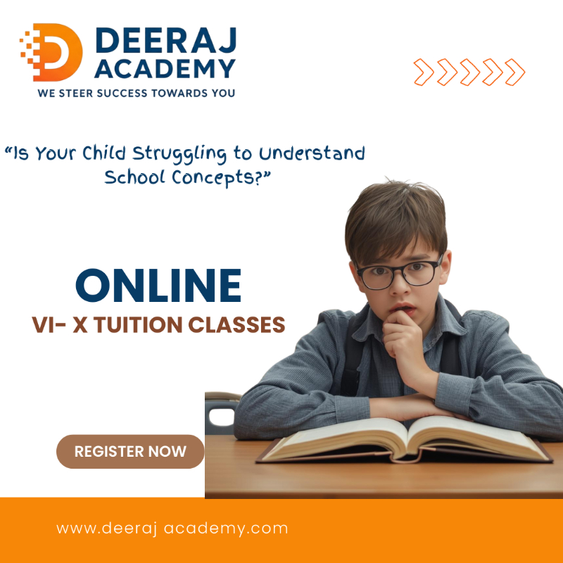  VI- X Maths & Science Online Tuitions Deeraj Academy Telangana 500067, India